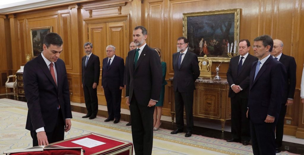 Pedro Sánchez toma posesión cargo presidente del Gobierno 2 junio 2018