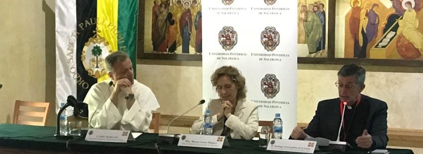 La rectora de la UPSA, en la inauguración de los V Diálogos de Yuste