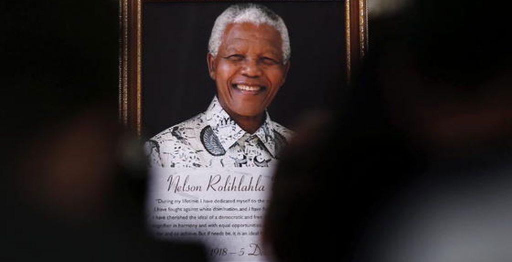 Retrato de Nelson Mandela