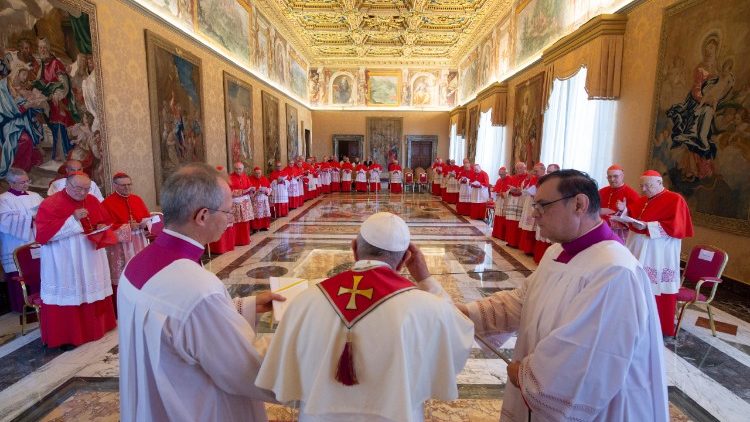 El Papa preside el Consistorio de Cardenales sobre la canonización del Beato Nunzio Sulprizio