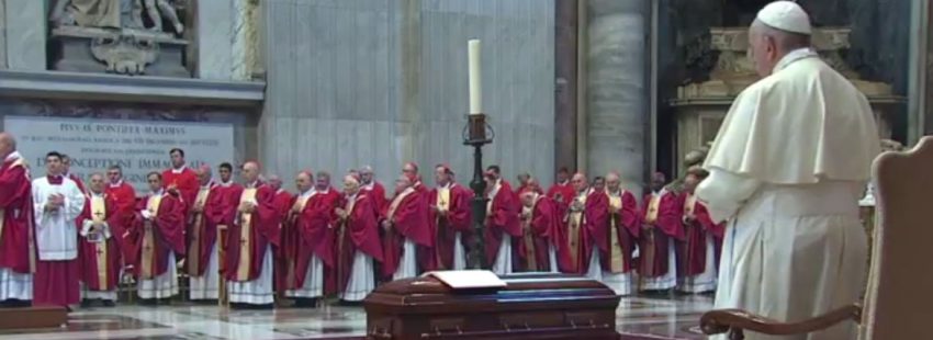 funeral del cardenal camarlengo jean louis tauran en la basilica de san pedro en presencia del papa francisco