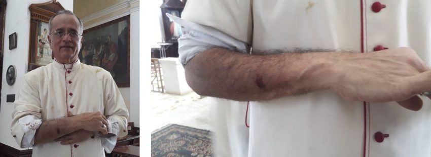 Silvio Báez obispo auxiliar Managua Nicaragua ataque heridas durante un asalto a una iglesia