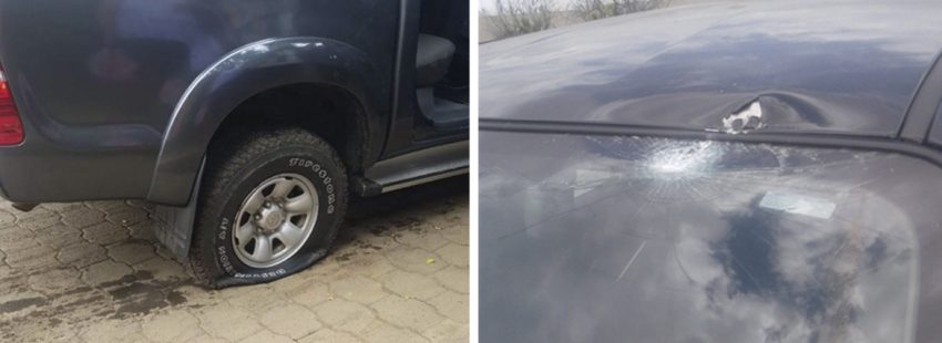 tiroteo contra el coche del obispo Juan Abelardo Mata en Nicaragua