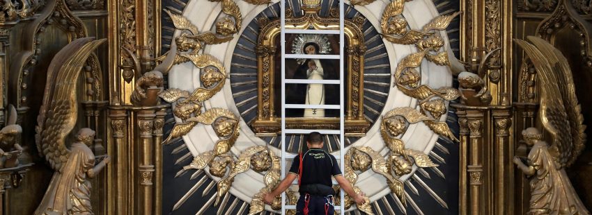 Virgen de la Paloma cuadro desciende en el dia de la asuncion