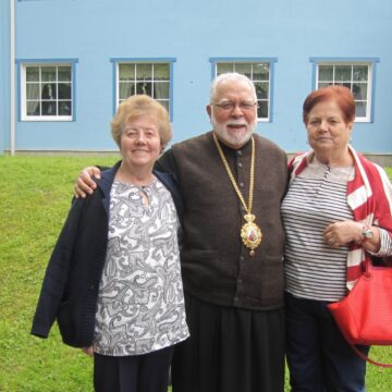 María José Delgado y la hermana Águeda en un encuentro ecuménico en estonia