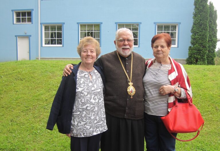 María José Delgado y la hermana Águeda en un encuentro ecuménico en estonia