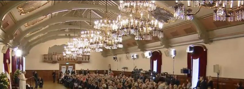 El Papa, en el Palacio Presidencial de Riga/VaticanNews