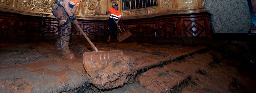 El Monasterio de Santa María de Huerta, afectado por las inundaciones