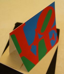 Robert Indiana 1964 LOVE Christmas Card