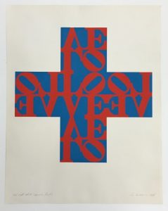 Robert Indiana Love Cross Signed 