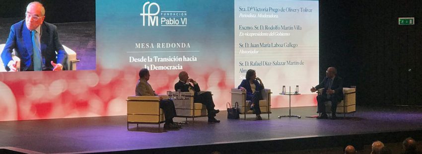 Martín Villa, en el congreso Iglesia y democracia de la Fundación Pablo VI