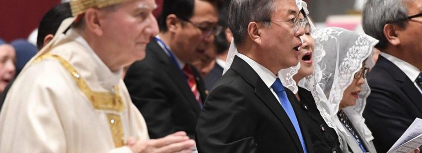 Parolin reza por la “reconciliación” entre las dos Coreas en la Basílica de San Pedro
