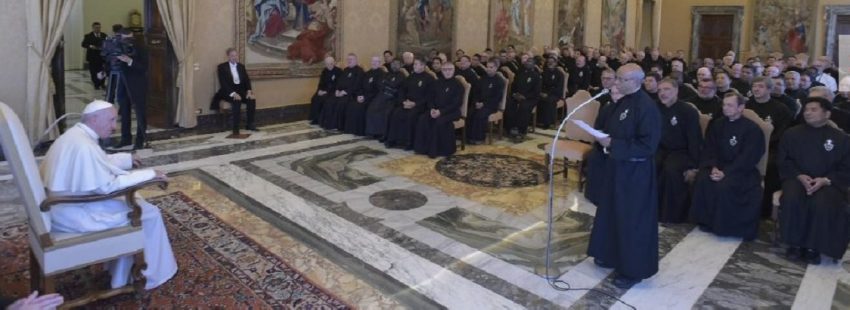 Audiencia Francisco por el Capítulo General de los Pasionistas