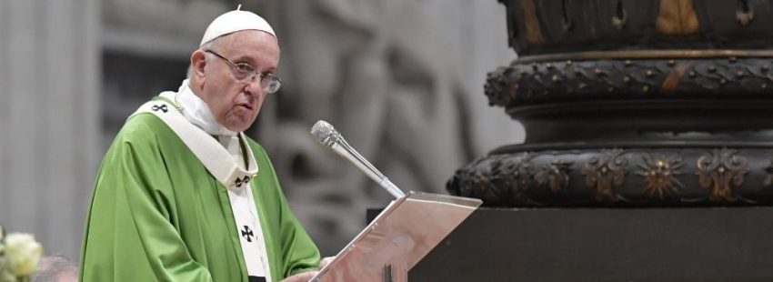 El papa Francisco en la misa de clausura del Sínodo sobre los jóvenes