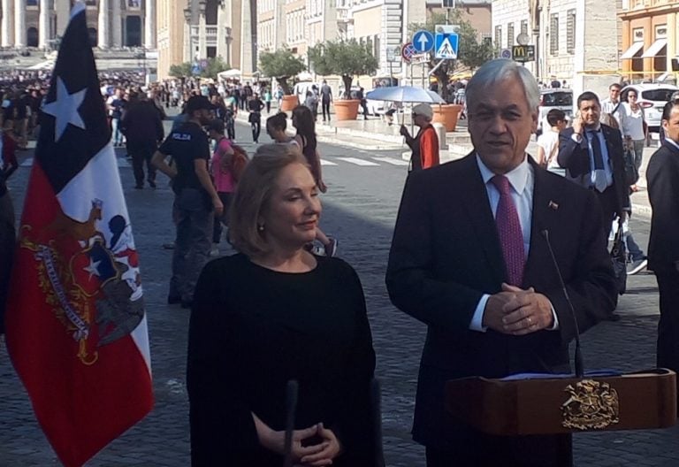 Sebastián Pinera, presidente de Chile, en el Vaticano