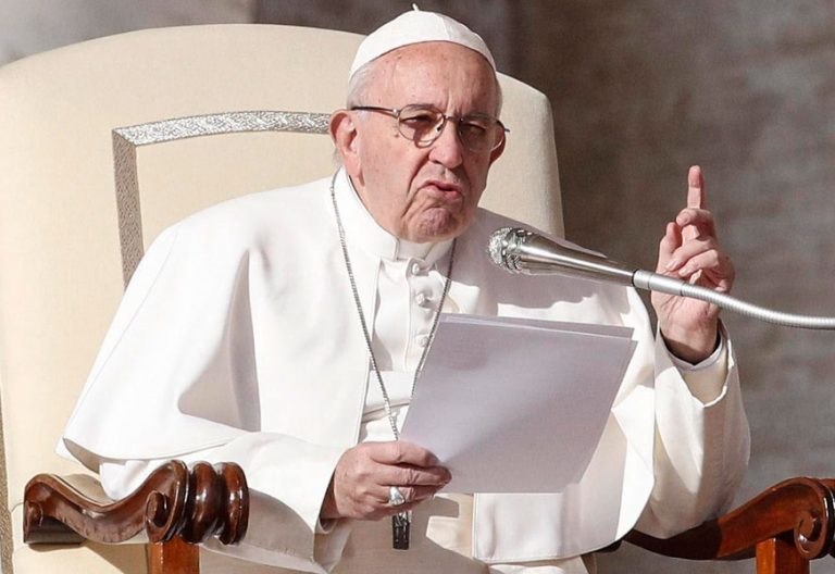 El papa Francisco en la audiencia general del 14 de noviembre de 2018