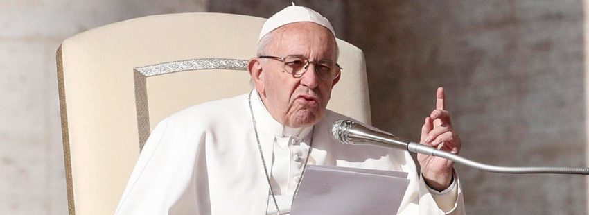 El papa Francisco en la audiencia general del 14 de noviembre de 2018