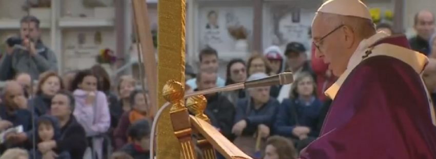 Francisco en el cementerio Laurentino: “Pidamos al Señor no perder nunca la memoria ni la