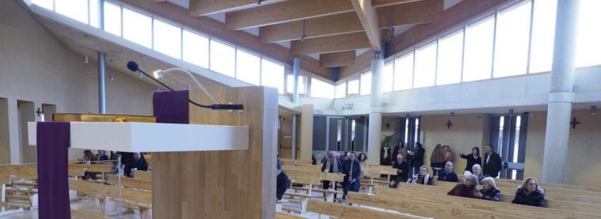 Interior de una parroquia de Valladolid