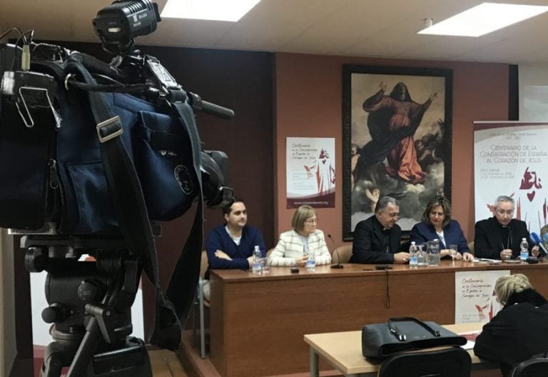 Rueda de prensa en Getafe sobre el centenario del Sagrado Corazón de Jesús