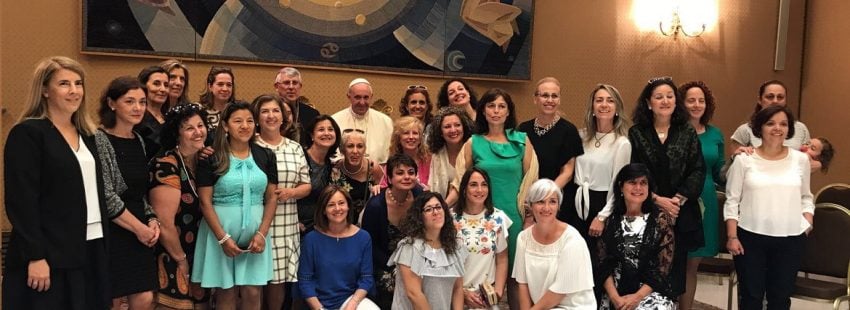 Audiencia con el Papa del grupo santa teresa en 2017