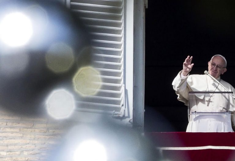El papa Francisco en el ángelus del 23 de diciembre de 2018