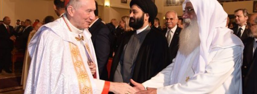 El cardenal Parolin celebra la Navidad con las comunidades cristianas iraquíes