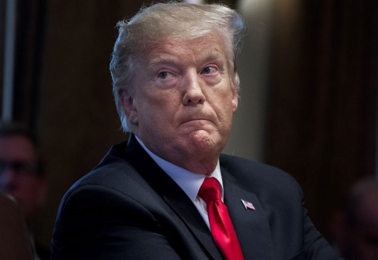 Donald Trump, en na reunión en la Casa Blanca el 2 de enero de 2109