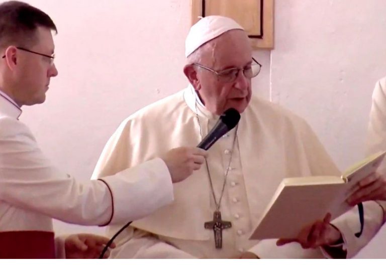 El papa Francisco en el centro de menores de Panamá JMJ