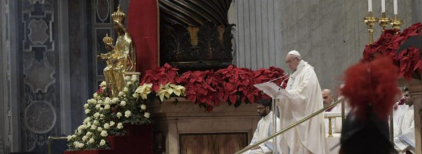 “Un mundo que mira al futuro sin mirada materna es miope”, primeras palabras del año de