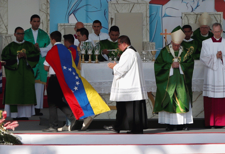 El papa Francisco, en la misa de clausura de la JMJ de Panamá