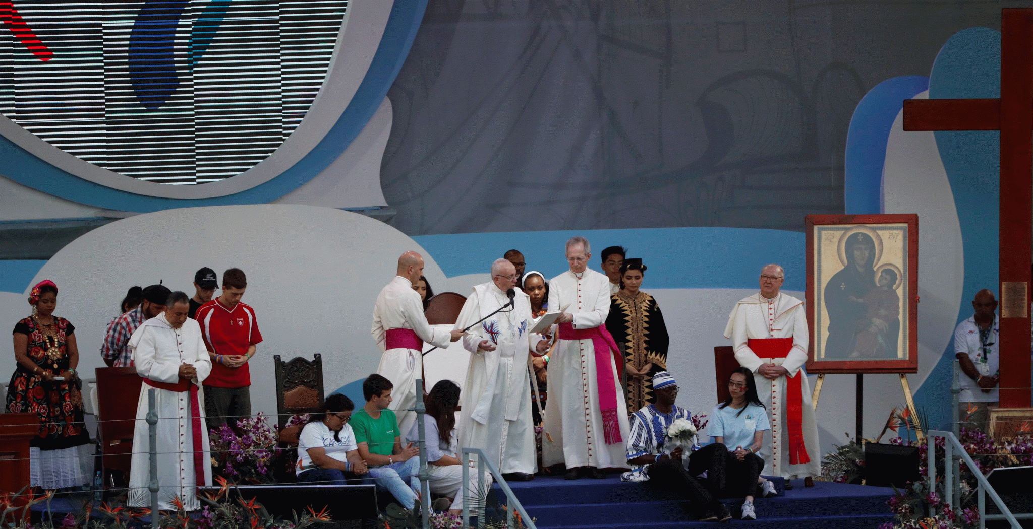 El papa Francisco en la apertura de la JMJ de Panamá