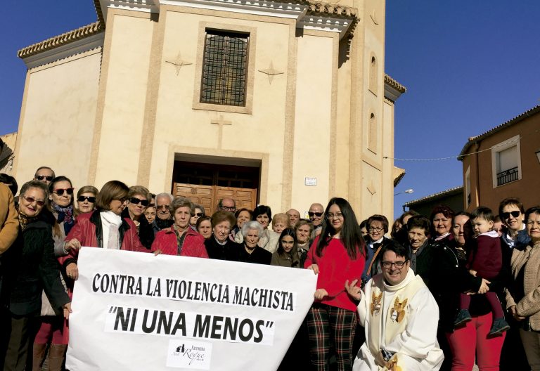 Parroquia de Albacete donde se ha hecho un gesto a favor de las víctimas de violencia de género