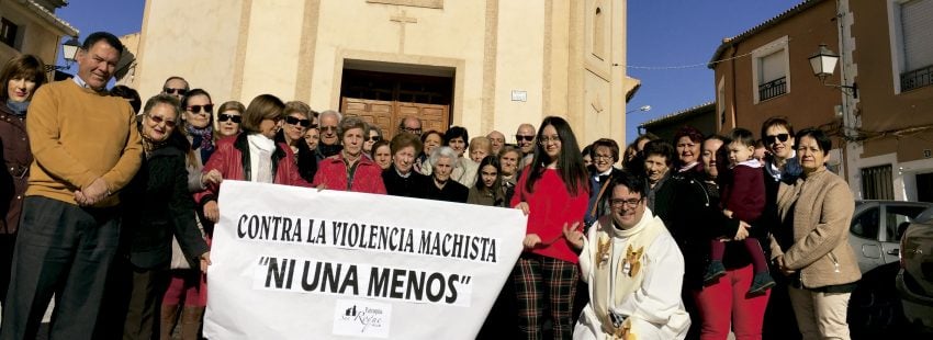 Parroquia de Albacete donde se ha hecho un gesto a favor de las víctimas de violencia de género