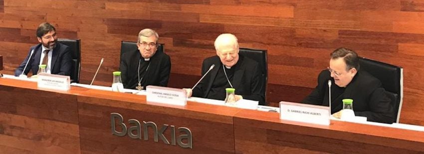 Angelo Scola en la presentación de He apostado por la libertad