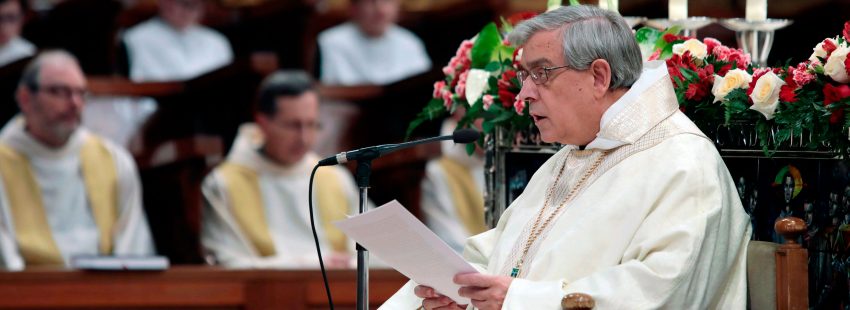 El abad del monasterio de Montserrat, Josep Maria Soler