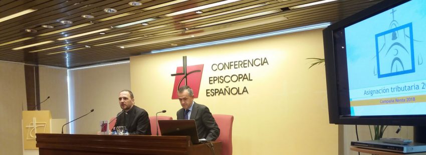 Fernando Giménez Barriocanal durante la presentación de los datos de la declaración de la renta correspondiente a la campaña de 2018 el 5 de febrero de 2019