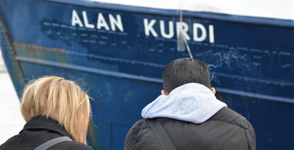 Padres De Alan Kurdi En La Bendición Del Barco Mallorca