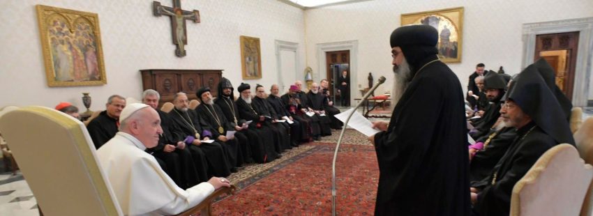El papa Francisco con líderes de las Iglesias ortodoxas orientales