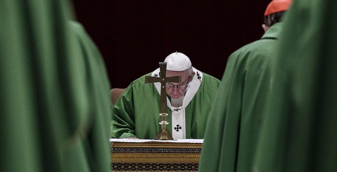 El Papa Francisco, durante la misa conclusiva de la cumbre antiabusos del Vaticano/EFE