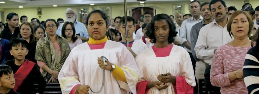 Misa en una parroquia salesiana de Emiratos Árabes Unidos