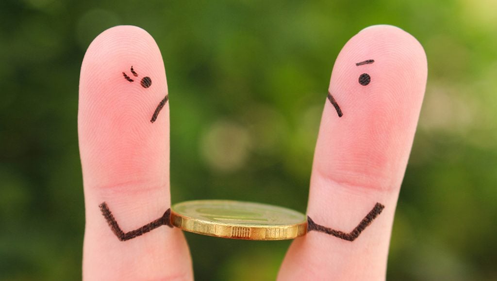 Fingers Art Family During Quarrel Concept 