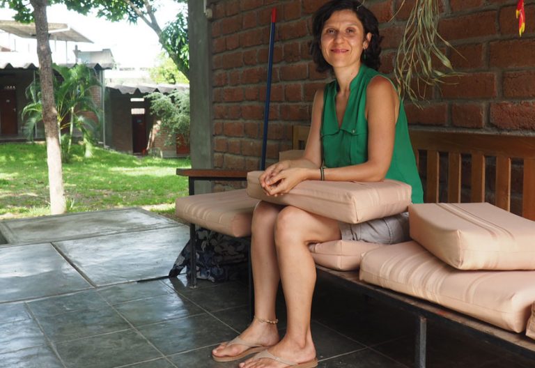 Marita Bosch, miembro del Equipo Itinerante fundado por el P. Perani en Brasil, y que recorre la