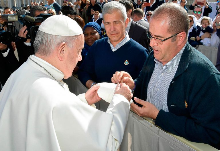 Francisco a la Hospitalidad Murciana de Lourdes: “Continuad siendo silenciosos constructores de
