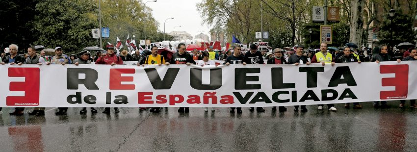 España vaciada manifestación en Madrid desde Teruel y Soria