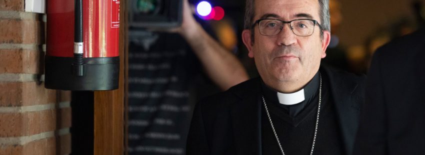 Luis Argüello, obispo auxiliar de Valladolid, el día que que fue elegido secretario general de la