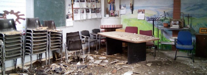 Incendio en la iglesia de la Cañada Real