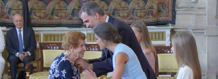 Clotilde Veniel, voluntaria de Cáritas 107 años