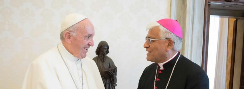 Primer encuentro del nuevo presidente del CELAM con el papa Francisco