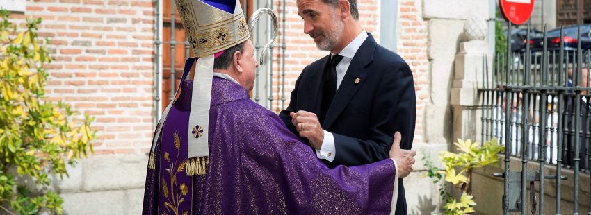 El Rey le da el último adiós al cardenal Estepa